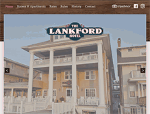 Tablet Screenshot of lankfordhotel.com